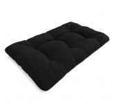 Pallet Garden Quilted Seat Cushion 120x80x15 Black