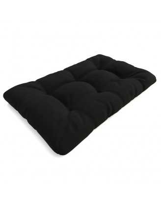 Pallet Garden Quilted Seat Cushion 120x80x15 Black