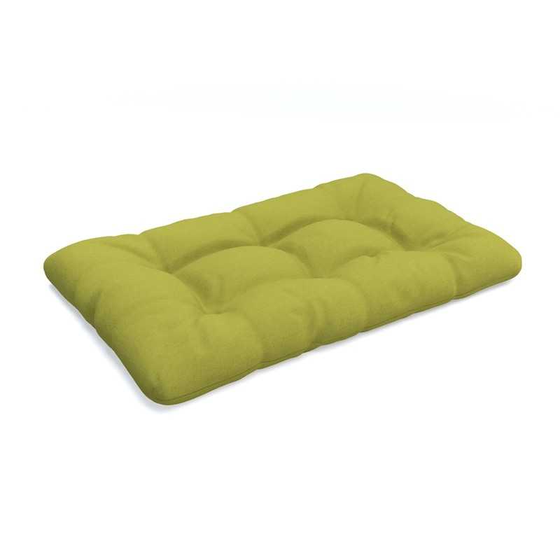 Pallet Seat Cushion, Quilted, 120x80 cm, Lime