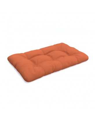 Pallet Seat Cushion, Quilted, 120x80 cm, Orange