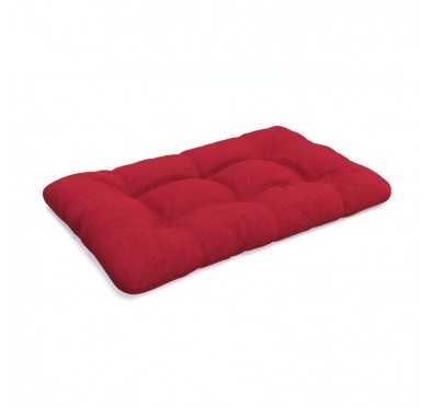 Pallet Seat Cushion, Quilted, 120x80 cm, Red