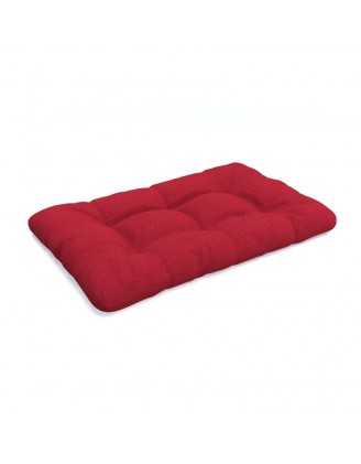 Pallet Seat Cushion, Quilted, 120x80 cm, Red