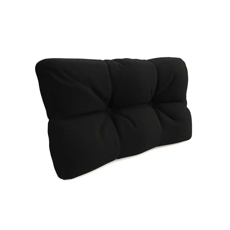 Pallet Garden Quilted Side Cushion 60x40x12 cm Black