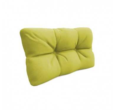 Pallet Side Cushion, Quilted, 60x40x12 cm, Lime