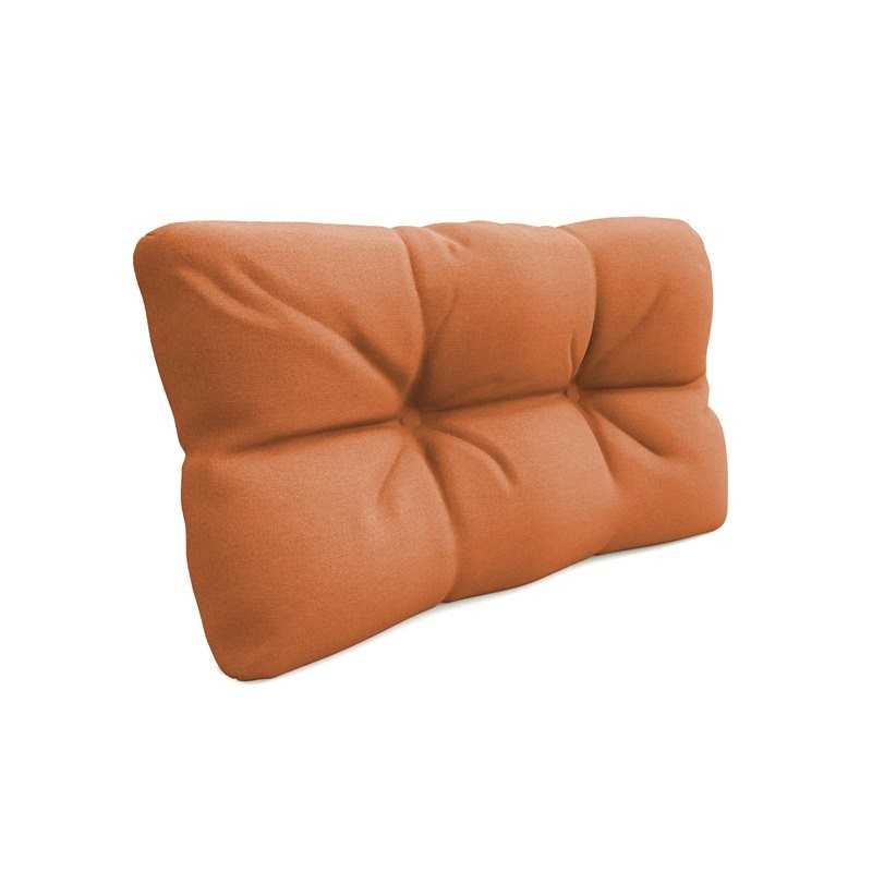 Pallet Side Cushion, Quilted, 60x40x12 cm, Orange