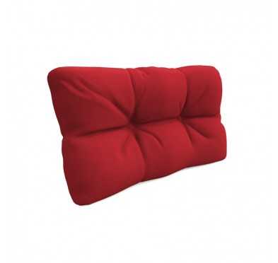 Pallet Side Cushion, Quilted, 60x40x12 cm, Red
