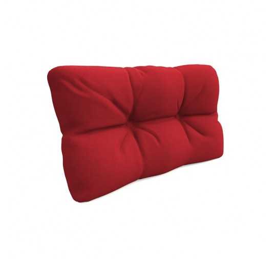 Pallet Side Cushion, Quilted, 60x40x12 cm, Red