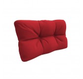 Pallet Side Cushion, Quilted, 60x40x12 cm, Red