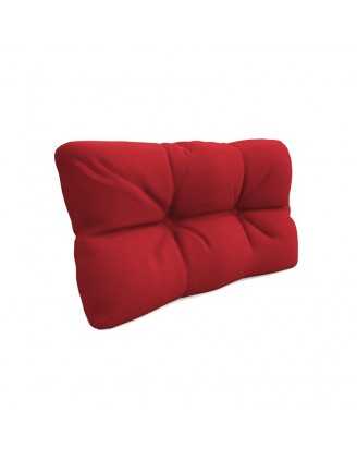 Pallet Side Cushion, Quilted, 60x40x12 cm, Red