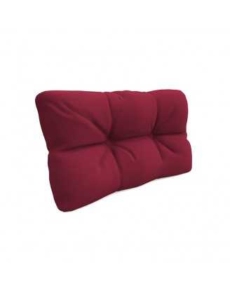 Pallet Side Cushion, Quilted, 60x40x12 cm, Burgundy