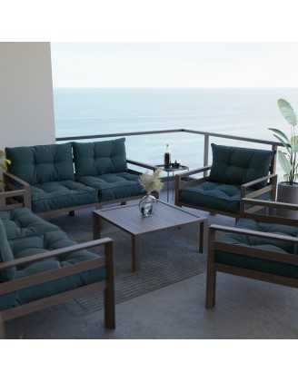 Garden Chair Seat Cushion Dark Green 60x60