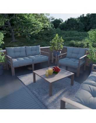 Garden Chair Seat Cushion Grey 50x50