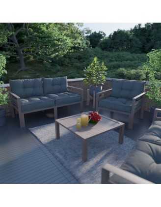 Garden Chair Back Cushion Anthracite 50x40