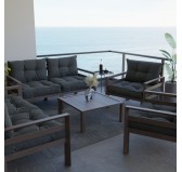 Garden Chair Back Cushion Anthracite 70x40