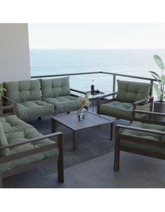 Garden Chair Back Cushion, Green 60x40