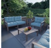 Garden Chair Seat Cushion, Blue 70x70