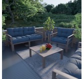Garden Chair Seat Cushion, Dark Blue 70x70