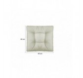 Set of 2 Garden Chair Cushion Beige 40x40 + 50x40