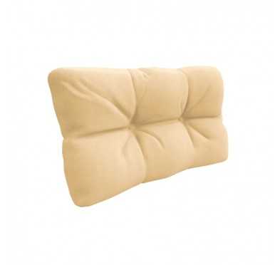Pallet Side Cushion, Water-Resistant, Quilted, 60x40x12 cm, Beige