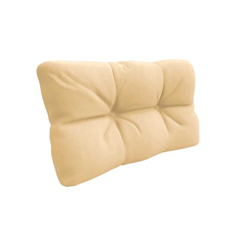 Pallet Side Cushion, Water-Resistant, Quilted, 60x40x12 cm, Beige