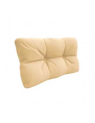 Pallet Side Cushion, Water-Resistant, Quilted, 60x40x12 cm, Beige