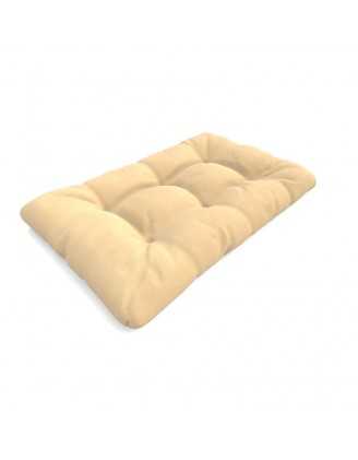 Pallet Seat Cushion, Water-Resistant, Quilted, 120x80x15 cm, Beige