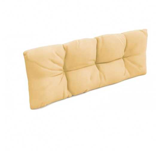 Pallet Backrest Cushion, Water-Resistant, Quilted, 120x40x12 cm, Beige