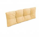 Pallet Backrest Cushion, Water-Resistant, Quilted, 120x40x12 cm, Beige