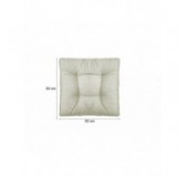 Set of 2 Garden Chair Cushion Beige 50x50 + 50x40