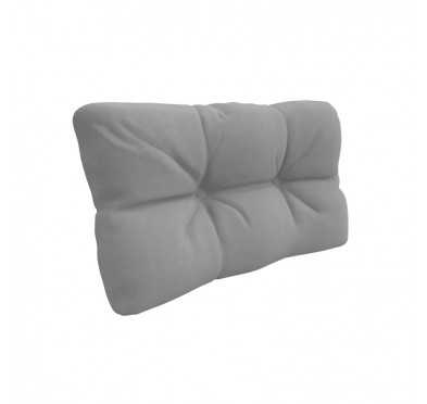 Pallet Side Cushion, Water-Resistant, Quilted, 60x40x12 cm, Grey