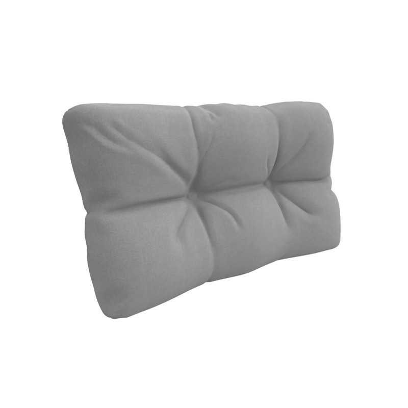 Pallet Side Cushion, Water-Resistant, Quilted, 60x40x12 cm, Grey