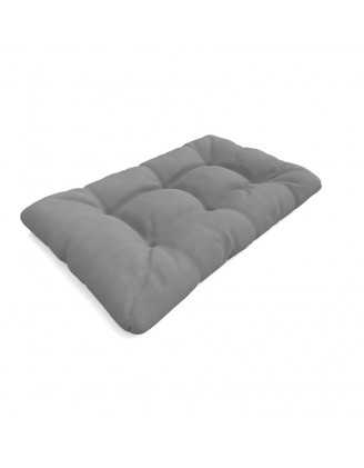 Pallet Seat Cushion, Water-Resistant, Quilted, 120x80x15 cm, Grey