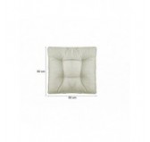 Set of 2 Garden Chair Cushion Beige 60x60 + 60x40