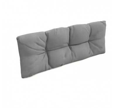Pallet Backrest Cushion, Water-Resistant, Quilted, 120x40x12 cm, Grey