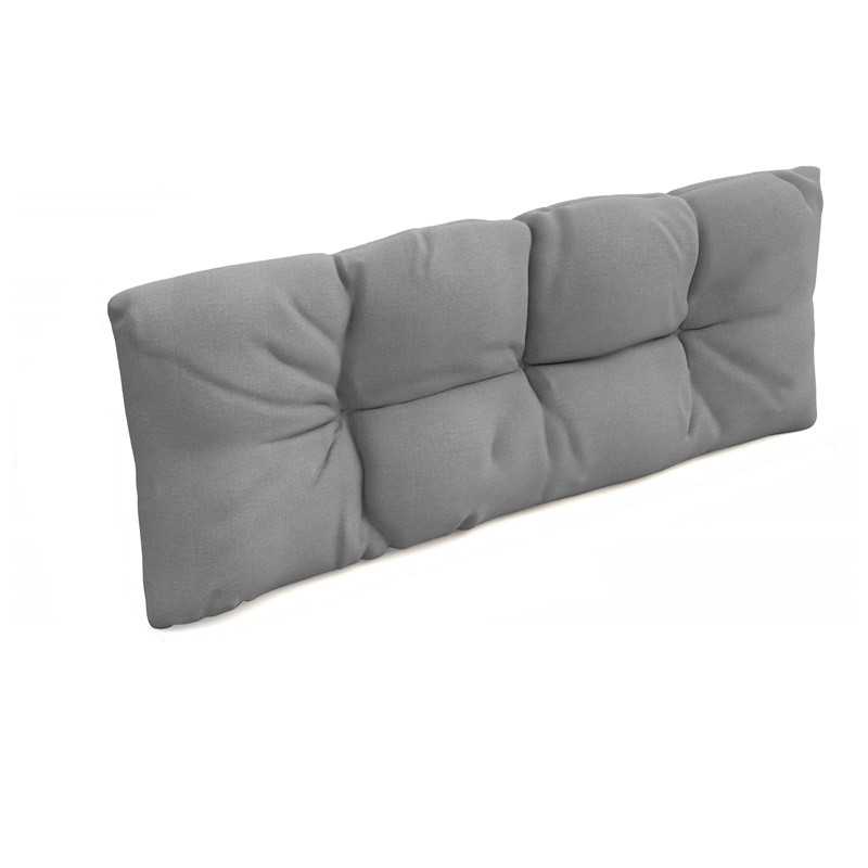 Pallet Backrest Cushion, Water-Resistant, Quilted, 120x40x12 cm, Grey