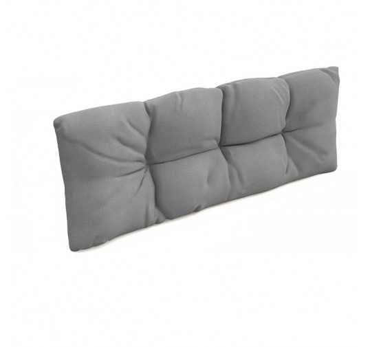 Pallet Backrest Cushion, Water-Resistant, Quilted, 120x40x12 cm, Grey