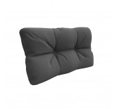 Pallet Side Cushion, Water-Resistant, Quilted, 60x40x12 cm, Anthracite