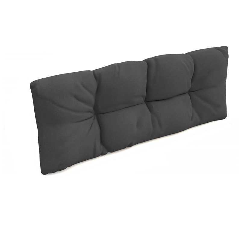Pallet Backrest Cushion, Water-Resistant, Quilted, 120x40x12 cm, Anthracite
