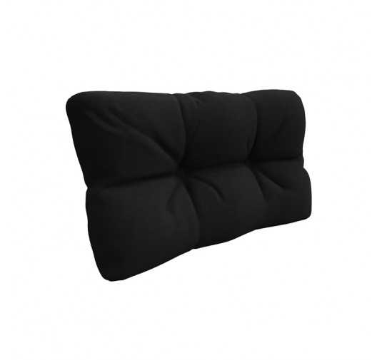 Pallet Side Cushion, Water-Resistant, Quilted, 60x40x12 cm, Black