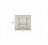 Set of 2 Garden Chair Cushion Beige 70x70 + 70x40