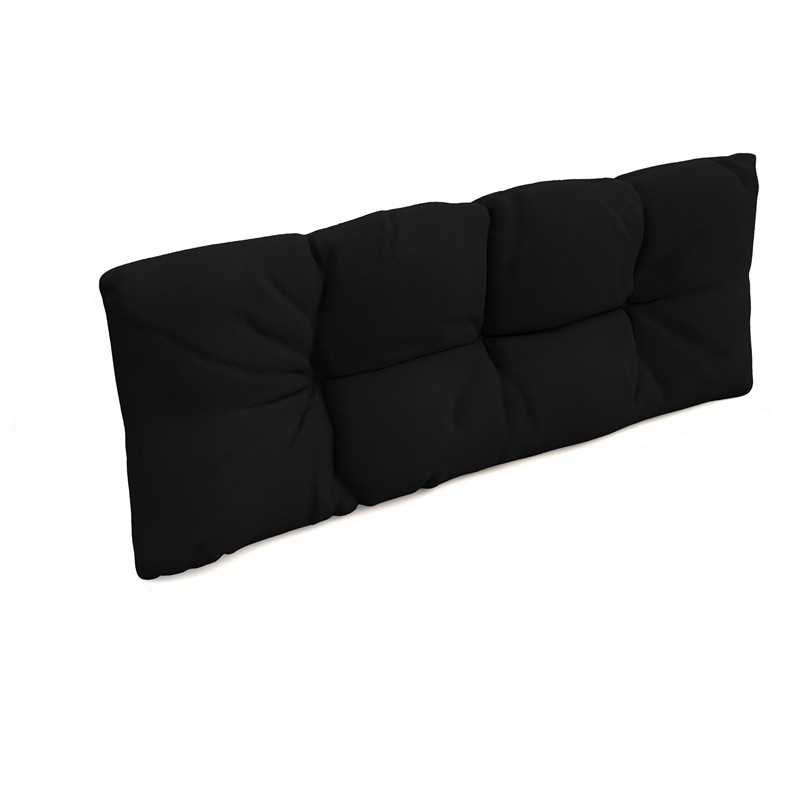 Pallet Backrest Cushion, Water-Resistant, Quilted, 120x40x12 cm, Black