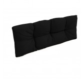 Pallet Backrest Cushion, Water-Resistant, Quilted, 120x40x12 cm, Black