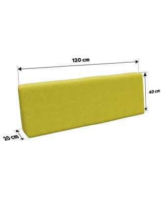 Set of 8 Pallet Cushions, 3x Seat + 3x Backrest + Side Cushion + Deco Cushion, Lime