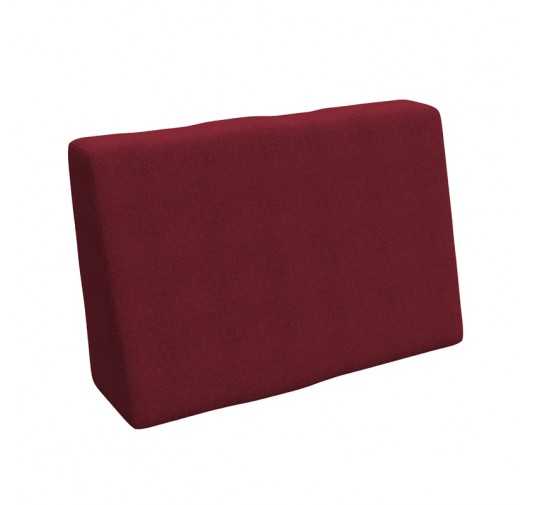 Pallet Side Cushion, 60x40x20/10 cm, Burgundy