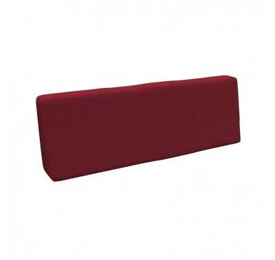 Pallet Backrest Cushion, 120x40x20/10 cm, Burgundy