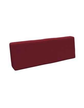 Pallet Backrest Cushion, 120x40x20/10 cm, Burgundy