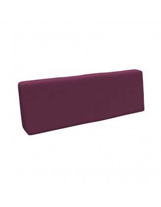 Pallet Backrest Cushion, 120x40x20/10 cm, Violet