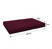 Set of 8 Pallet Cushions, 3x Seat + 3x Backrest + Side Cushion + Deco Cushion, Violet