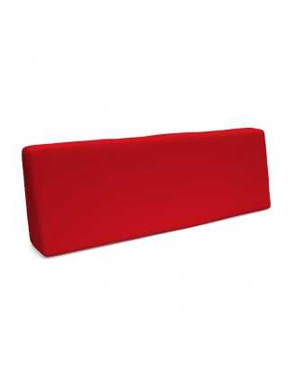 Pallet Garden Backrest Cushion Water-Resistant 120x40x20/10 Red