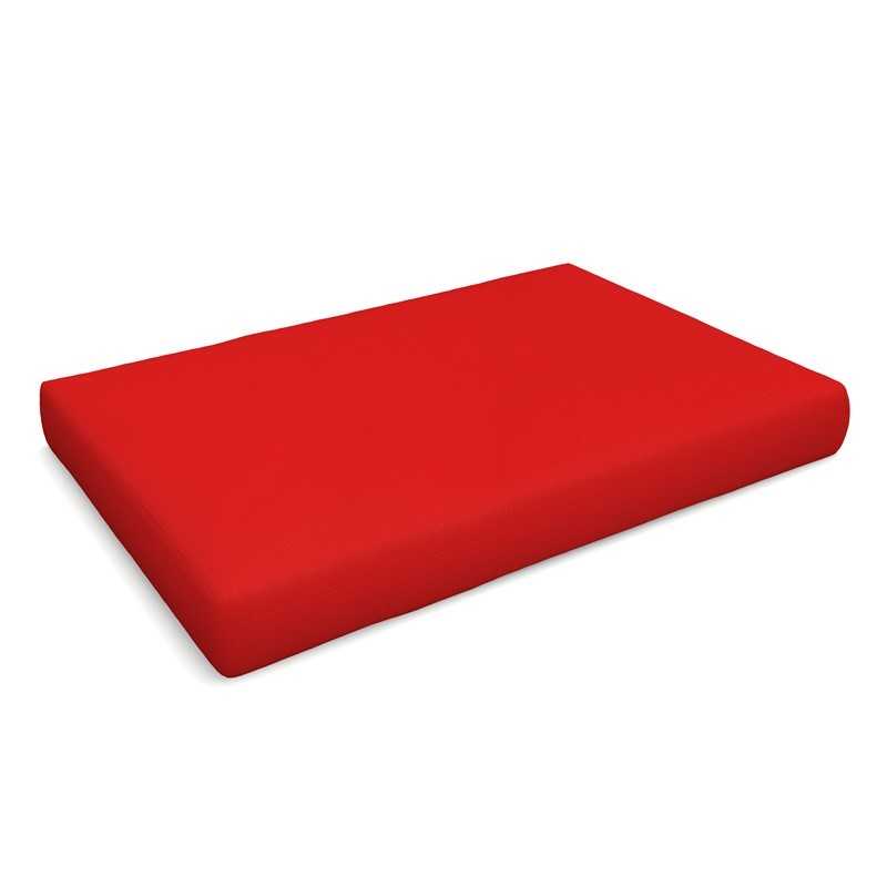 Pallet Garden Seat Cushion Water-Resistant 120x80x15 Red